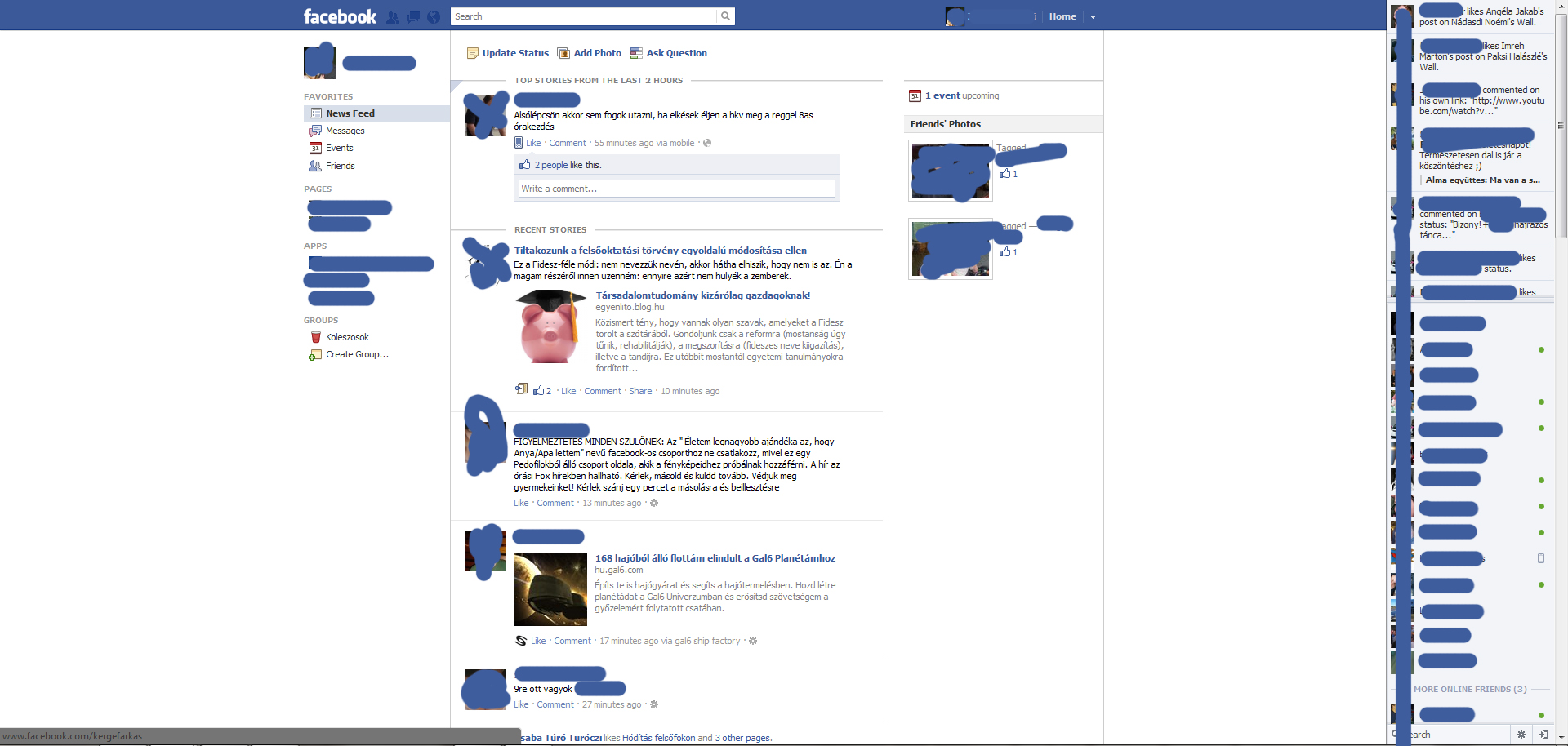 Facebook New UI