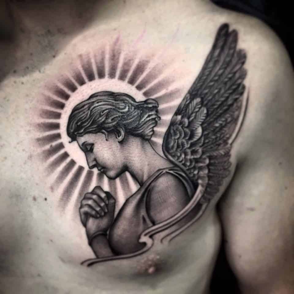 angyal tetoválás
