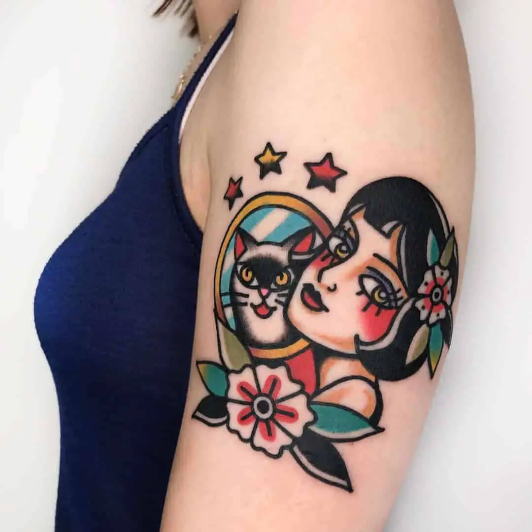 Pin-up Girl tetoválás (14)