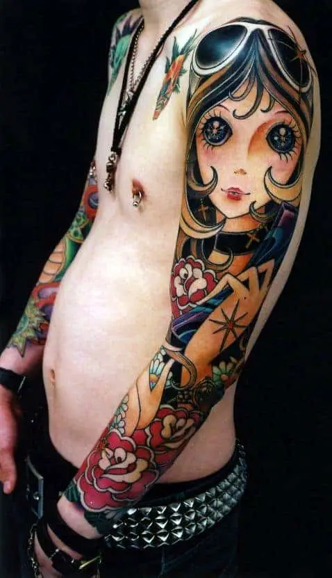 Pin-up Girl tetoválás (8)