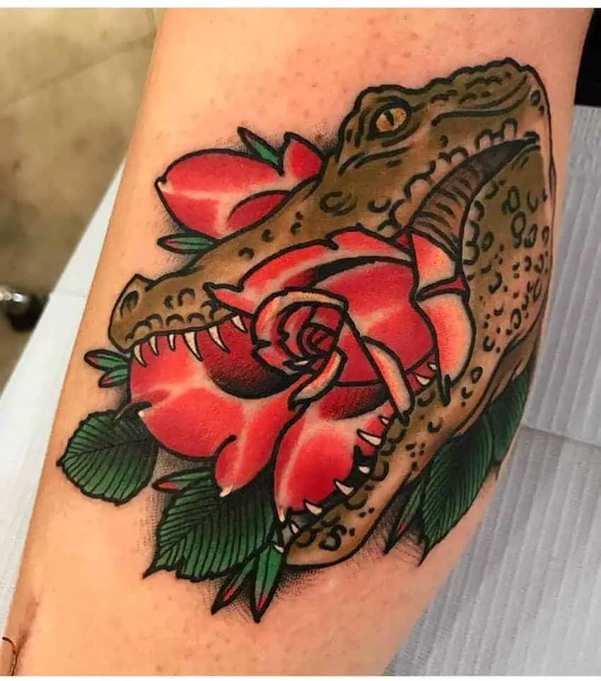 krokodil és rózsa