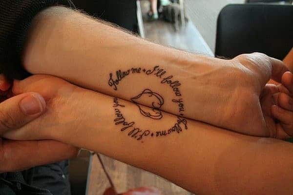 barátság tattoo