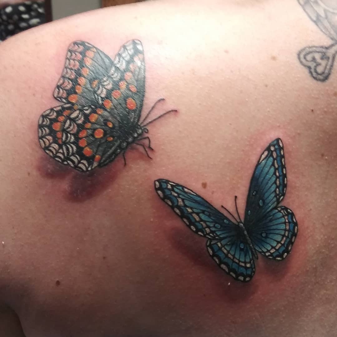 3D pillangó tetoválások