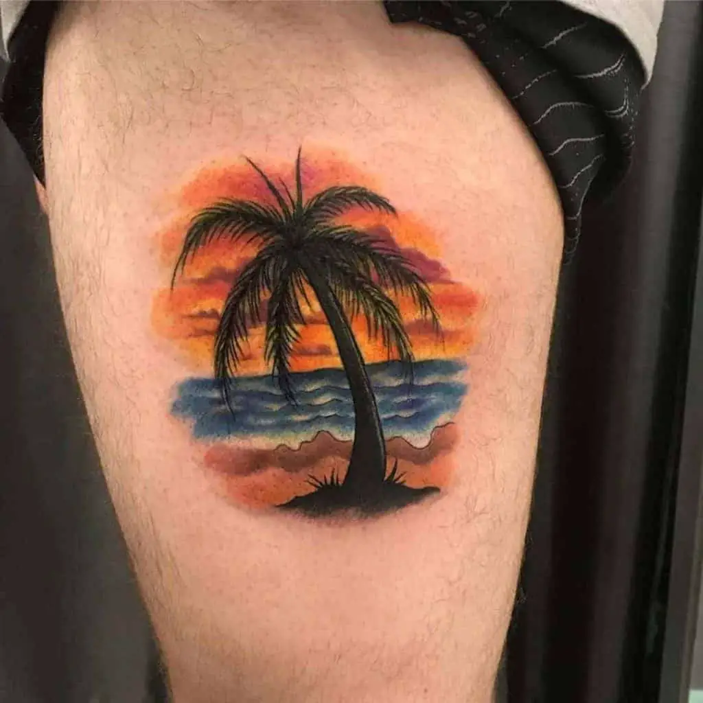pálmafa tetoválás