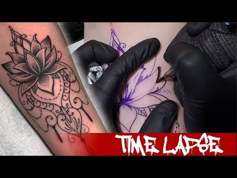 vízililiom tetoválás video