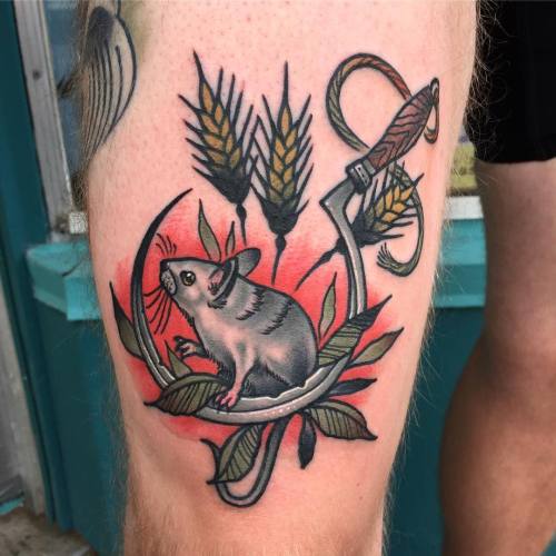 egér patkány tetoválás