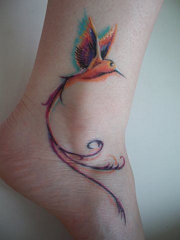 kicsi kolibri tetoválás