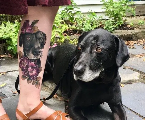 kutya tetoválás