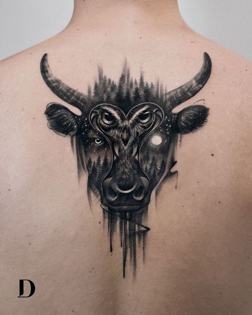 törzsi bika tetoválás