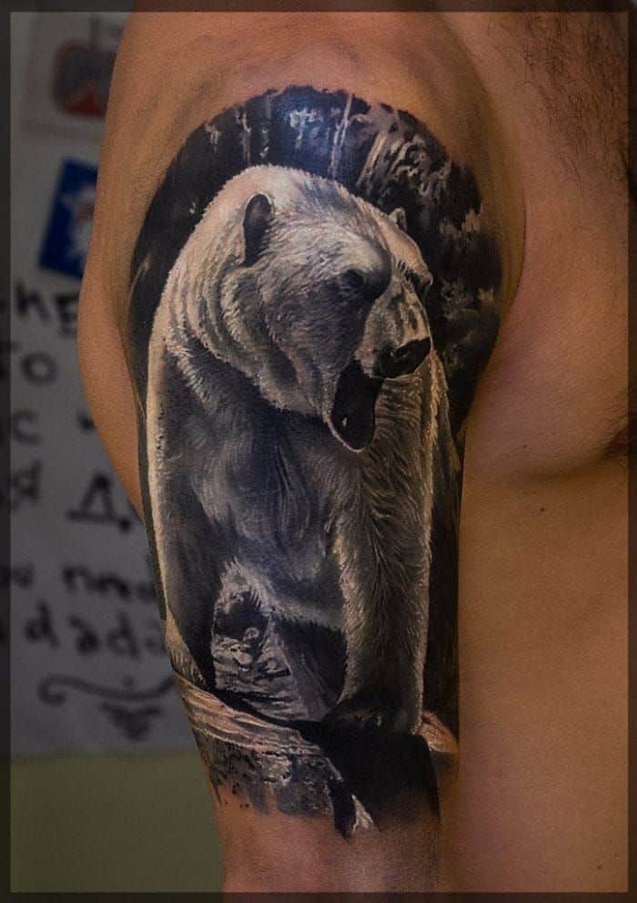 jegesmedve tetoválás