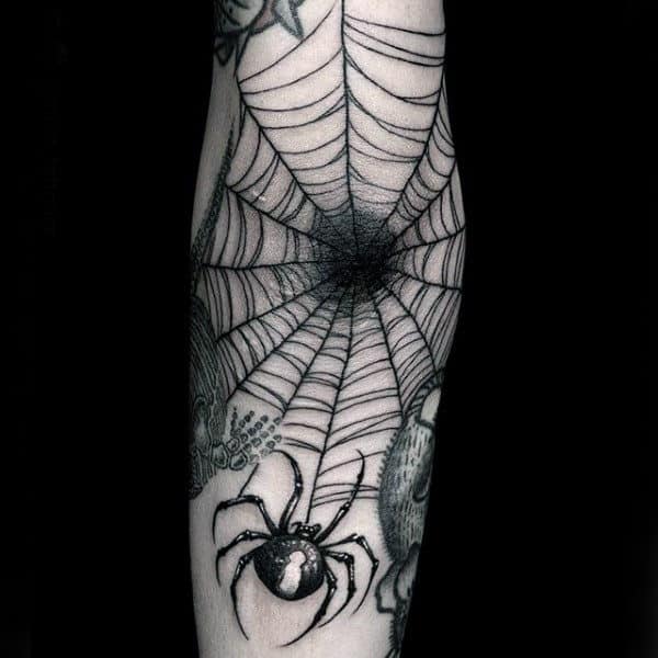 pókháló tetoválás