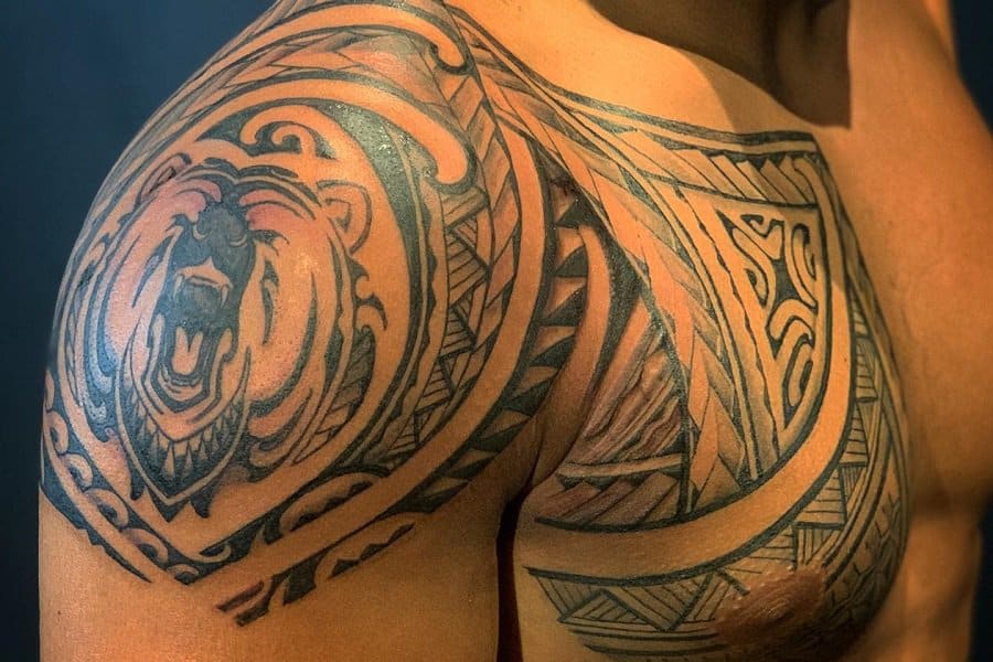 törzsi medve tattoo