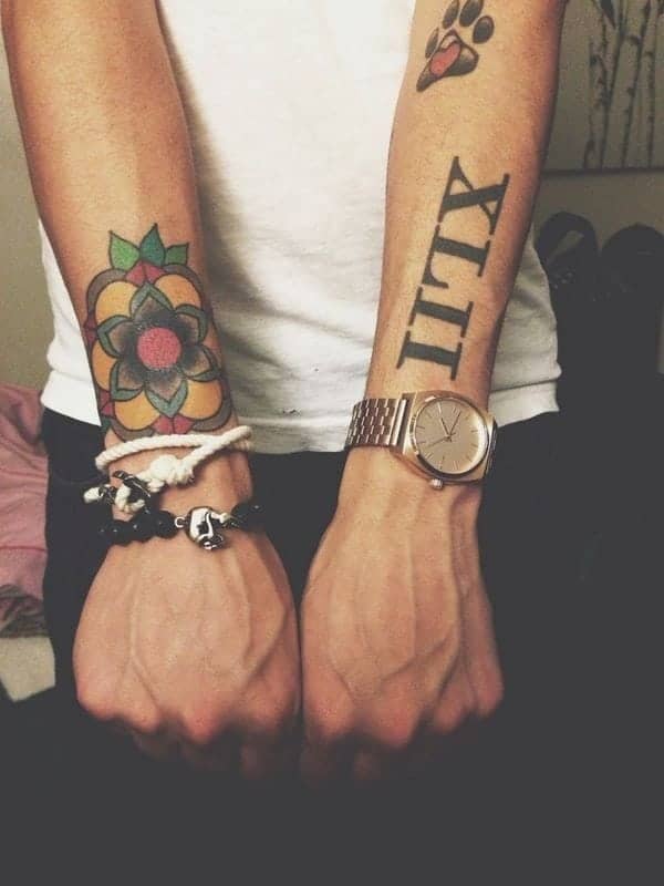római szám tetoválás