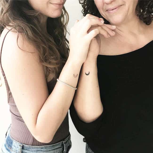 Kicsi anya és lánya tetoválás