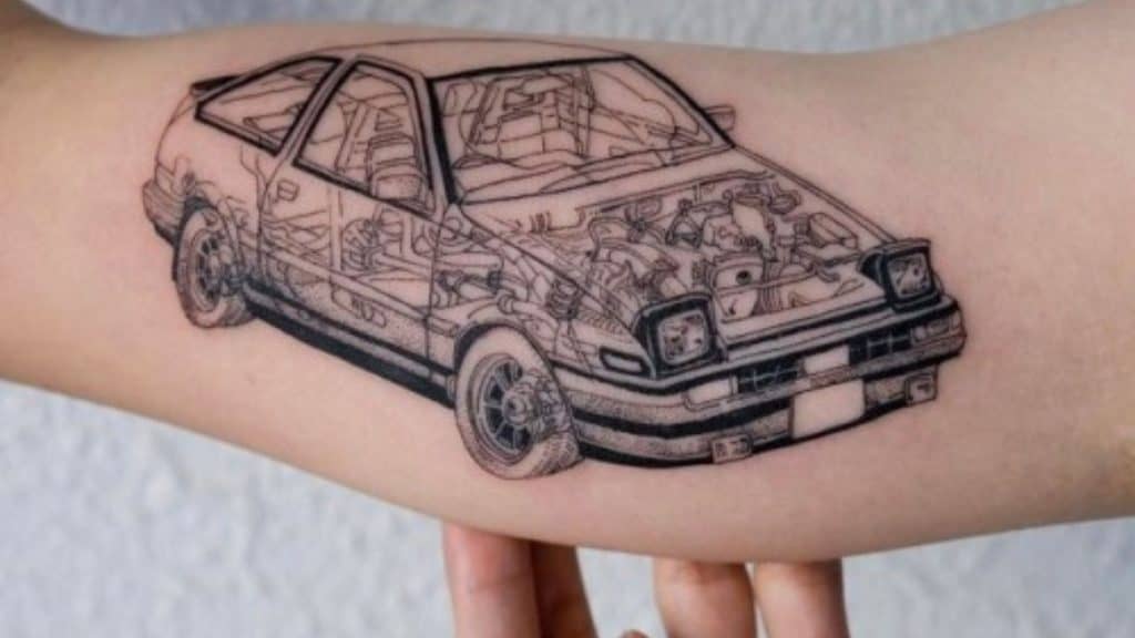 autós tetoválás