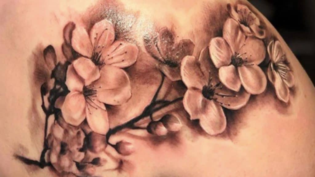 cseresznyevirág tetoválás